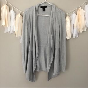 White House Black Market Sweaters - WHBM Silver Shiny Cardigan Sweater Sparkly White House Black Market Sweaters - WHBM Silver Shiny Cardigan Sweater Sparkly